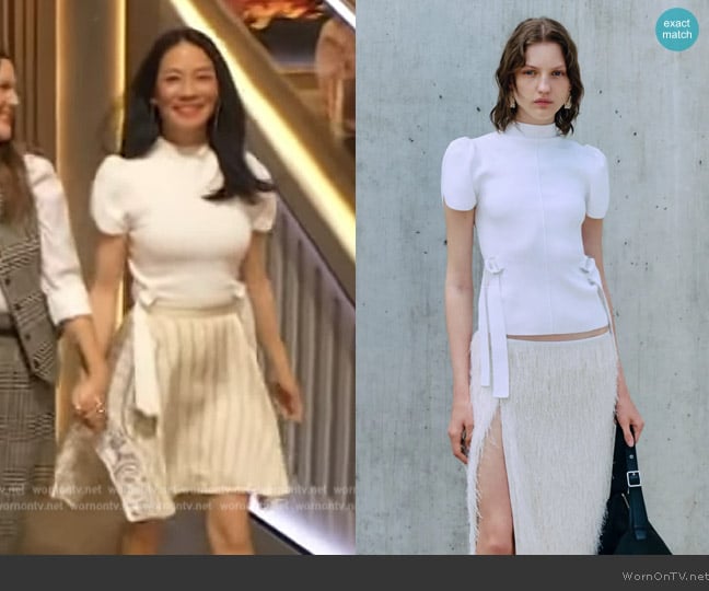 Phillip Lim 3.1 2025 Resort Collection worn by Lucy Liu on The Drew Barrymore Show