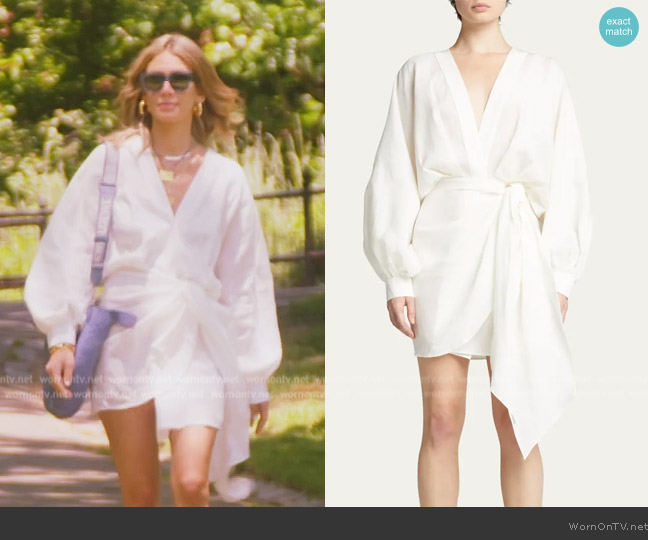 Piece of White Peony Linen Dress worn by Erin Lichy on The Real Housewives of New York City