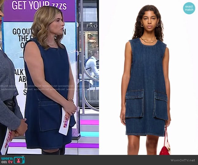 Plan C Denim Mini Dress worn by Jenna Bush Hager on Today