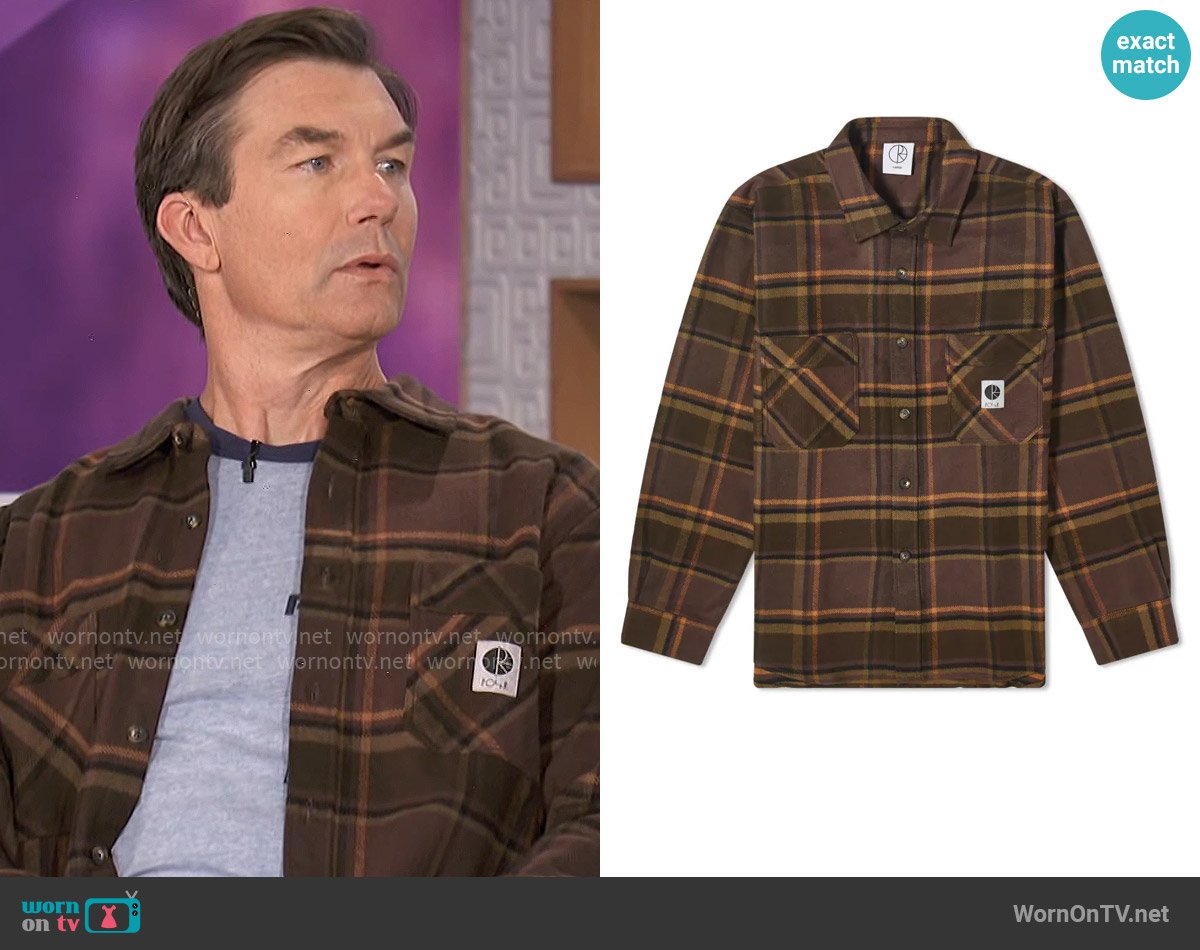 Polar Skate Co Mike Flannel Shirt worn by Jerry O'Connell on The Talk