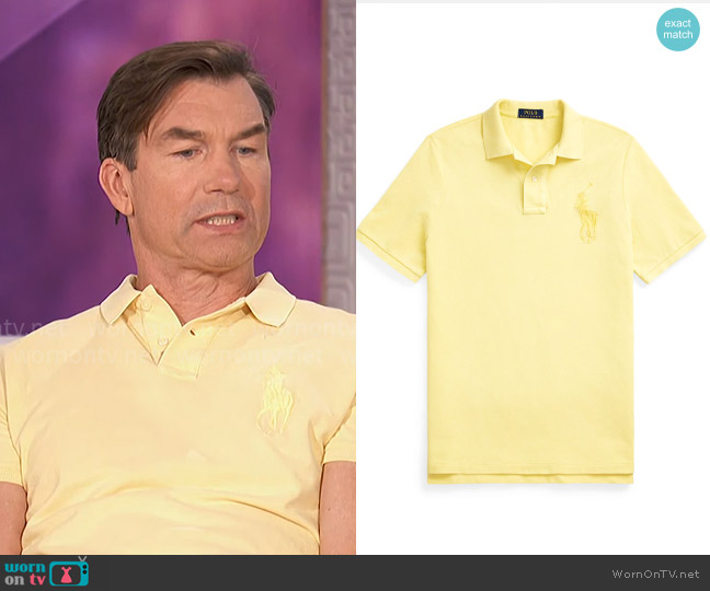 Polo Ralph Lauren Big Pony Mesh Polo Shirt worn by Jerry O'Connell on The Talk