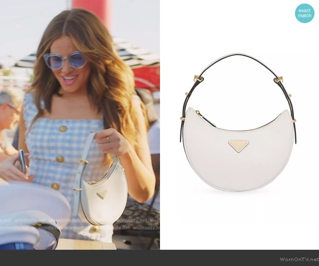  Arque Leather Shoulder Bag Prada worn by Brynn Whitfield on The Real Housewives of New York City