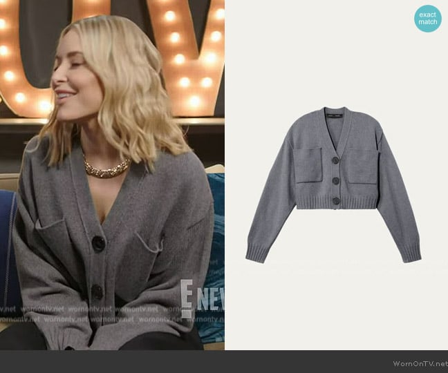 Proenza Schouler Sofia Cardigan in Eco Cashmere worn by Jenny Mollen on E! News