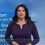 Maria's purple half-zip sheath dress on Today