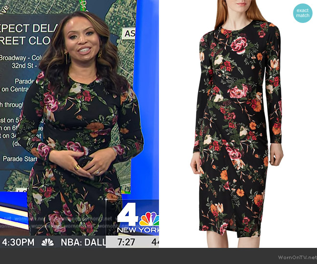 Rachel Rachel Roy Floral Svana Jersey Dress worn by Adelle Caballero on Today