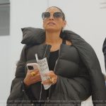 Racquel’s black cropped puffer jacket on The Real Housewives of New York City