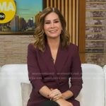Rebecca’s burgundy blazer on Good Morning America