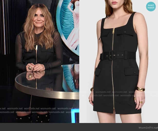 Rebecca Minkoff Cooper Utility Dress worn by Keltie Knight on E! News