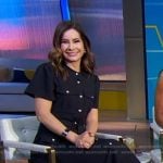 Rebecca’s navy utility shirtdress on Good Morning America