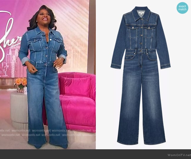 Reiss Celeste Denim Jumpsuit worn by Sherri Shepherd on Sherri