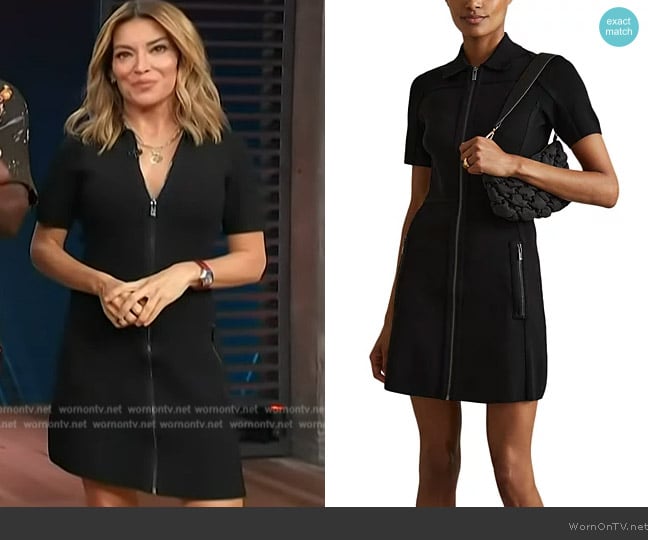 Reiss Nala Dress worn by Kit Hoover on Access Hollywood