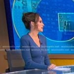 Rhiannon’s blue cardigan dress on Good Morning America