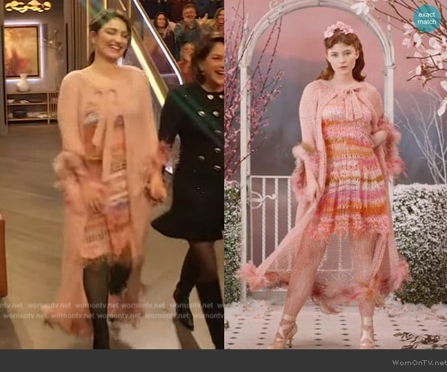 Rodarte 2022 Fall Collection worn by Eve Hewson on The Drew Barrymore Show