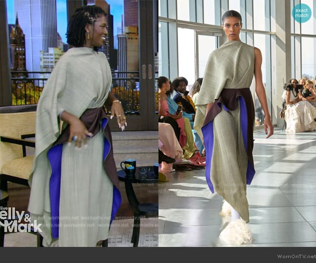 Roksanda 2025 Spring Summer Collection worn by Jodie Turner-Smith on Live with Kelly and Mark