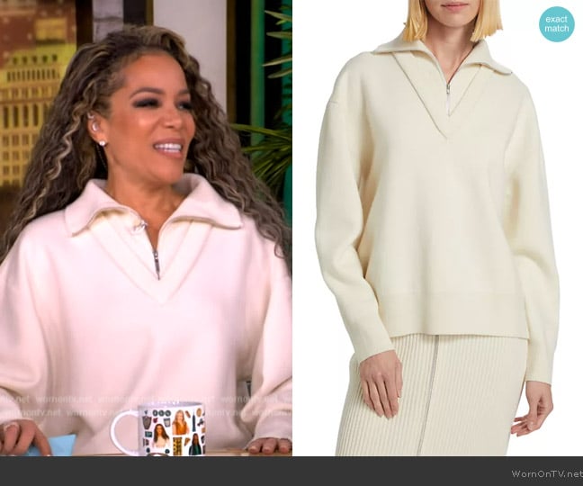 Rosetta Getty Cashmere Sweater worn by Sunny Hostin on The View