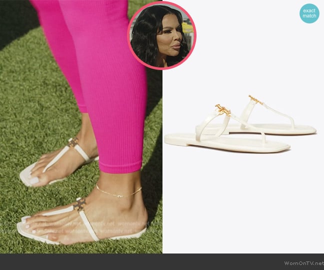 Tory Burch Roxanne Jelly Sandal worn by Mia Thornton on The Real Housewives of Potomac