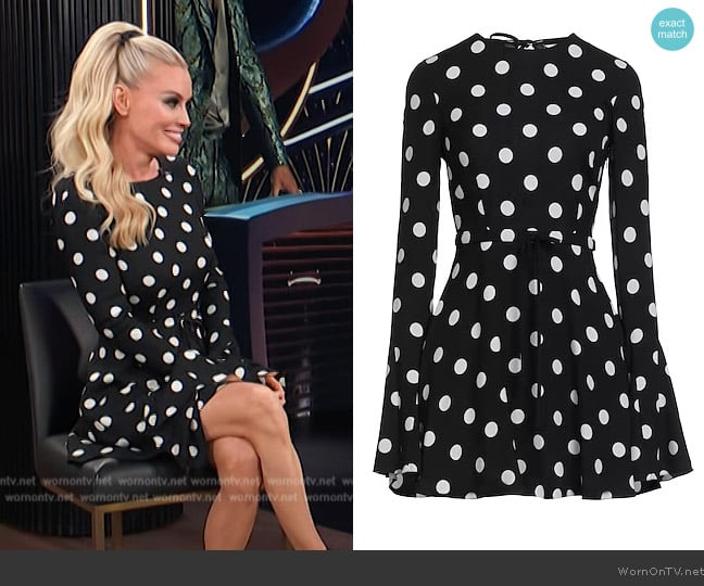 Saint Laurent Short Dress worn by Jenny McCarthy on E! News