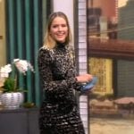 Sara’s leopard print velvet dress on The View