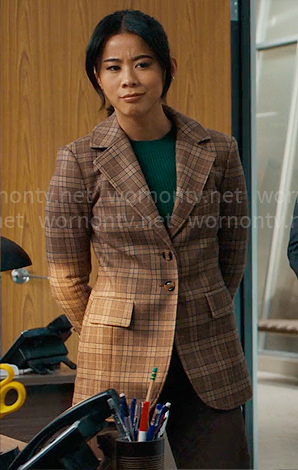 Sarah's brown plaid blazer on Matlock