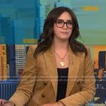 Savannah’s beige corduroy blazer on NBC News