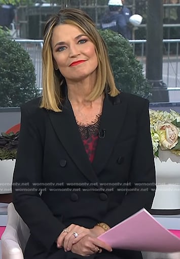 Savannah’s black blazer dress on Today