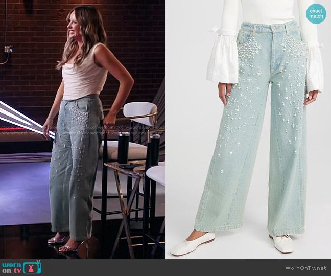 Sea Perlette Denim Jeans worn by Carly Pearce on The Voice