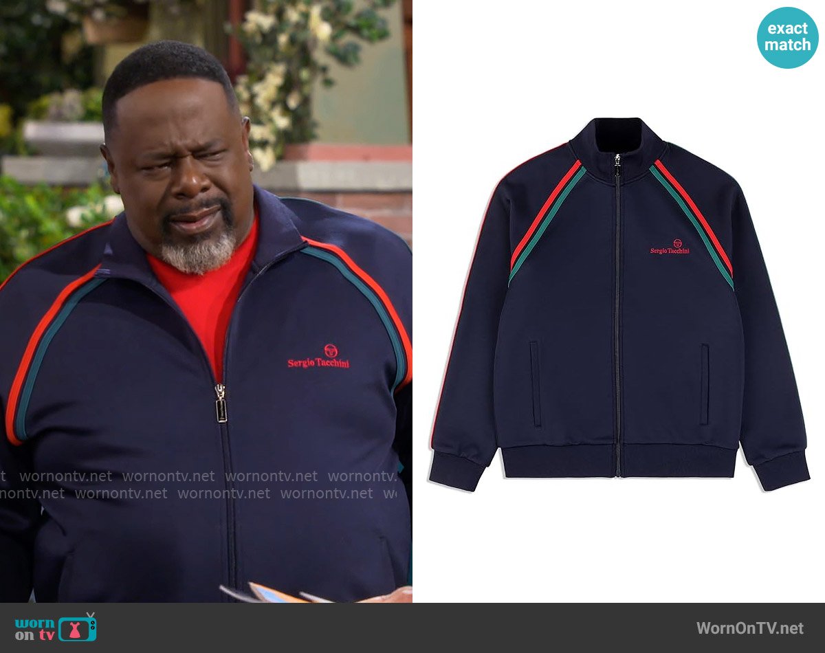 Sergio Tacchini Ghibli Track Jacket worn by Calvin (Cedric The Entertainer) on The Neighborhood