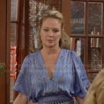 Sharon’s chain print dress on The Young and the Restless