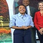 Sheinelle’s navy wide-leg pants on Today