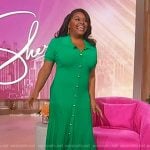 Sherri’s green knit polo dress on Sherri