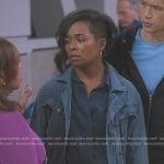 Simone’s blue jacket on Greys Anatomy