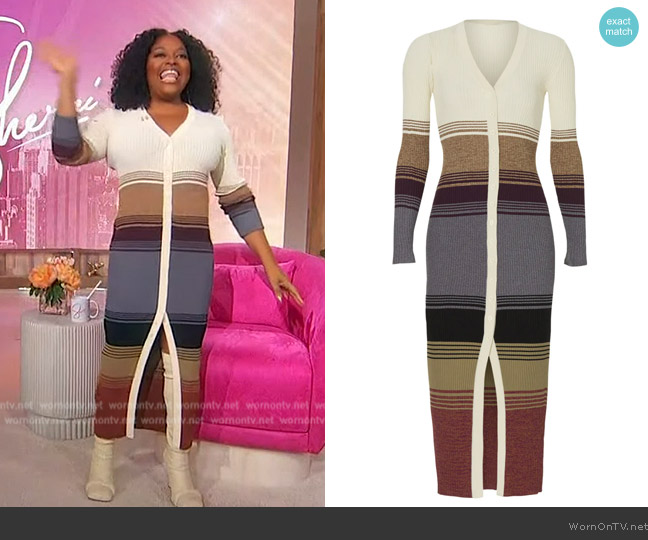 Staud Shoko Sweater Dress worn by Sherri Shepherd on Sherri