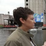 Stephanie’s beige bomber jacket on Today
