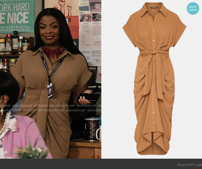 Steve Madden Tori Knit Dress worn by Ava Coleman (Janelle James) on Abbott Elementary