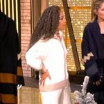 Sunny’s white cashmere sweater on The View