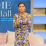 Tamron’s blue floral print maxi dress on Tamron Hall Show