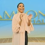 Tamron’s pink asymmetric top on Tamron Hall Show