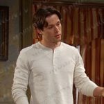 Tate’s white henley shirt on Days of our Lives