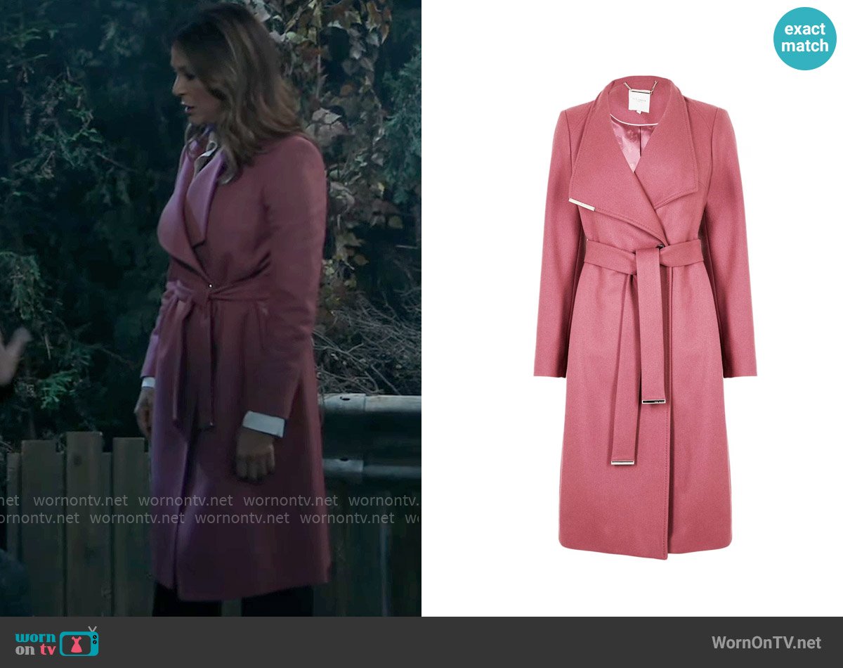 Ted Baker Rose Coat worn by Natalia (Eva LaRue) on General Hospital