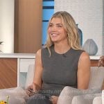 Amanda’s grey sleeveless midi dress on The Talk