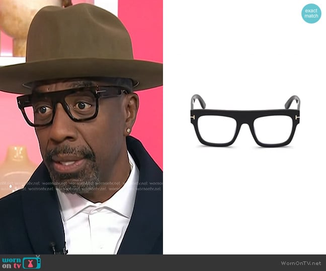 Tom Ford Eyewear Renee Square-Frame Glasses worn by JB Smoove on Today