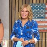 Tory's blue tie dye dress on Good Morning America