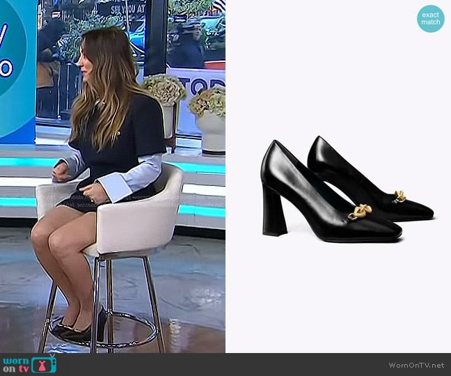 Tory Burch Jessa Pump worn by Kaley Cuoco on Today