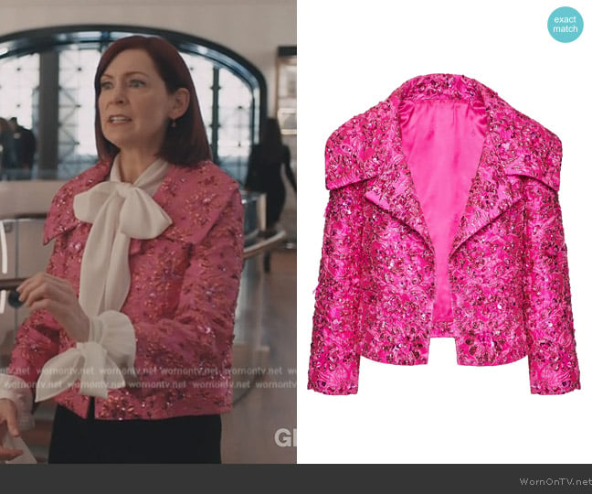 Valentino Garavani Petite Jacquard Jacket worn by Elsbeth Tascioni (Carrie Preston) on Elsbeth