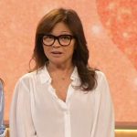 Valerie Bertinelli’s white sheer top on The Drew Barrymore Show