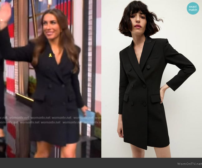 Veronica Beard Black Elianna Dress worn by Alyssa Farah Griffin on The View