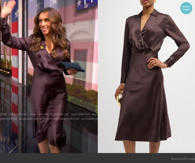 Veronica Beard Otis Silk Dress worn by Alyssa Farah Griffin on The View