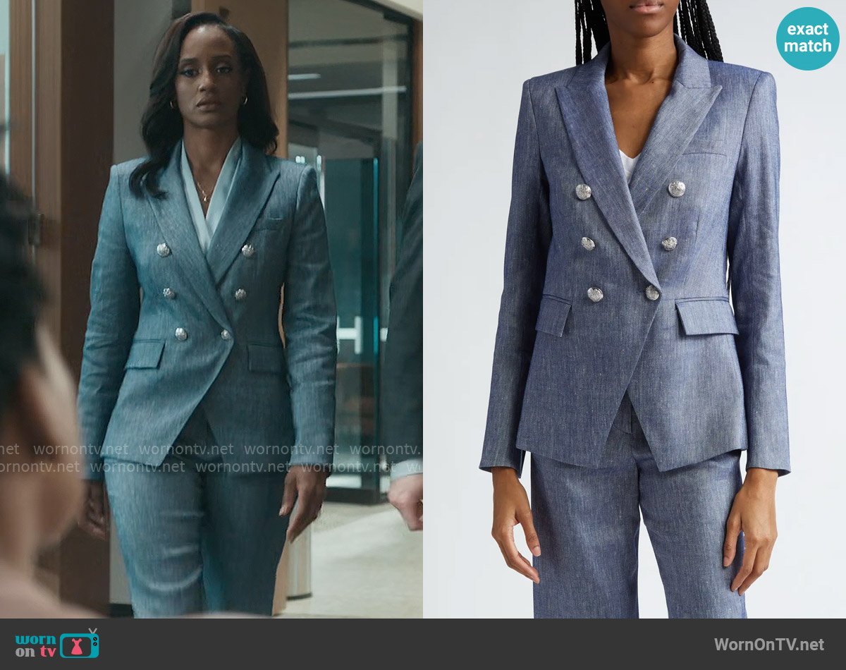 Olympia’s blue marled blazer on Matlock