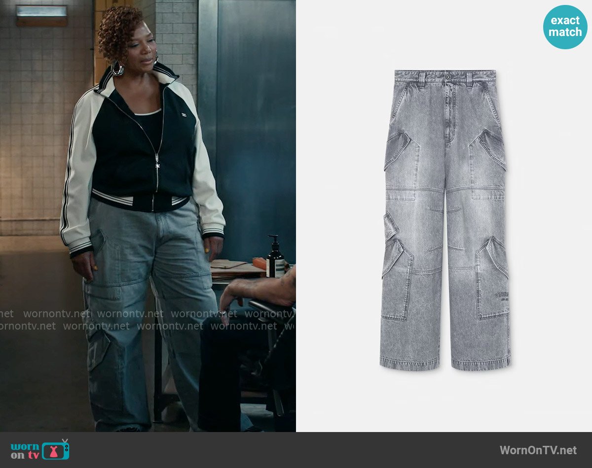 Versace Cargo Jeans worn by Robyn McCall (Queen Latifah) on The Equalizer