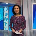 Vicky’s purple floral dress on NBC News Daily